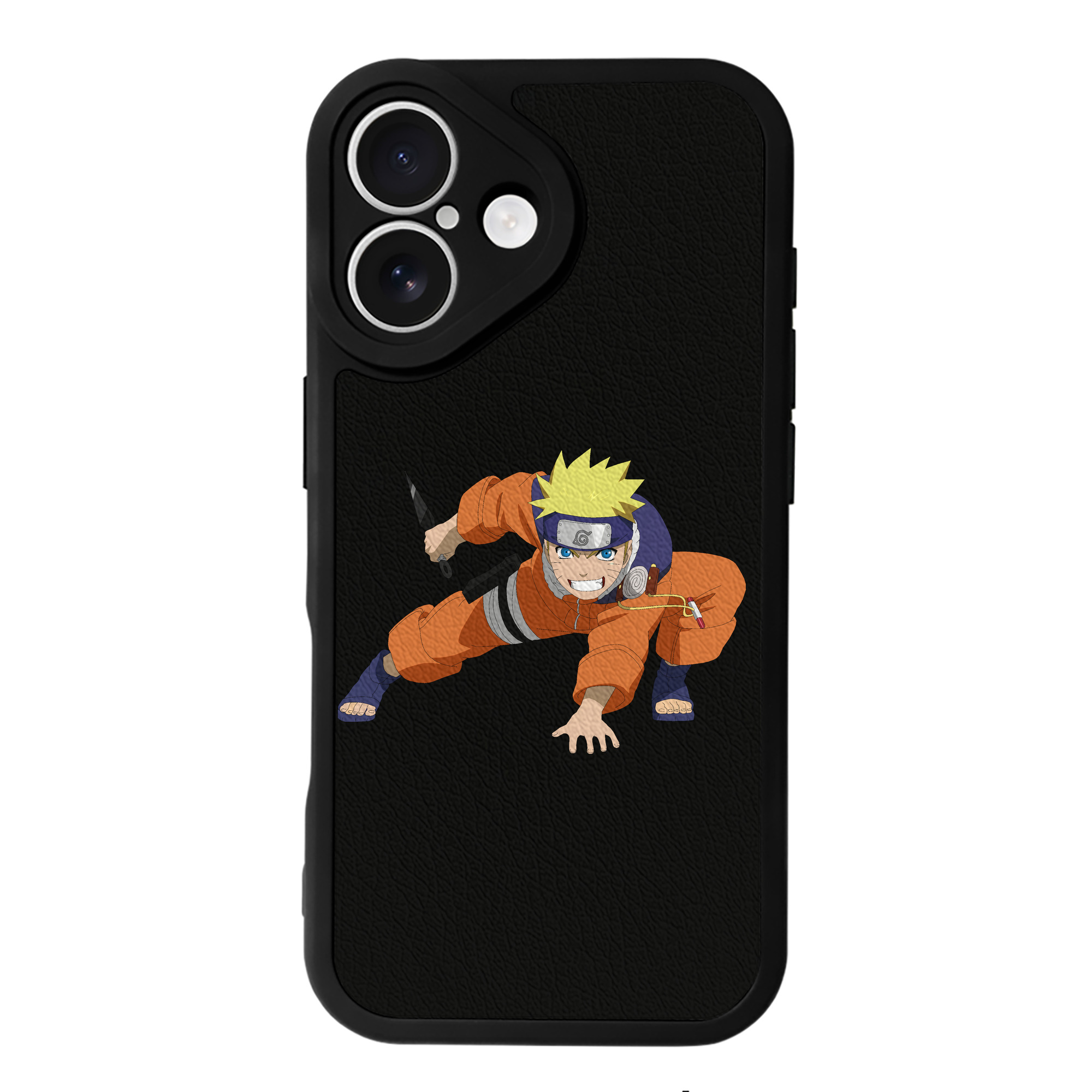 （画像用） NARUTO -ナルト- うずまき ナルト Uzumaki Naruto 【iPhone 16シリーズ対応】シリコンスマホケース（レザー調） 材質：シリコン